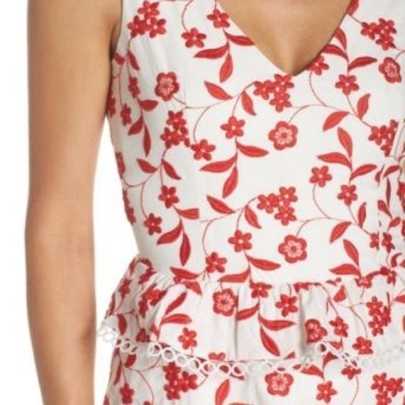 NWT Nordstrom Heartbloom peplum smocked dress M - Picture 3 of 8